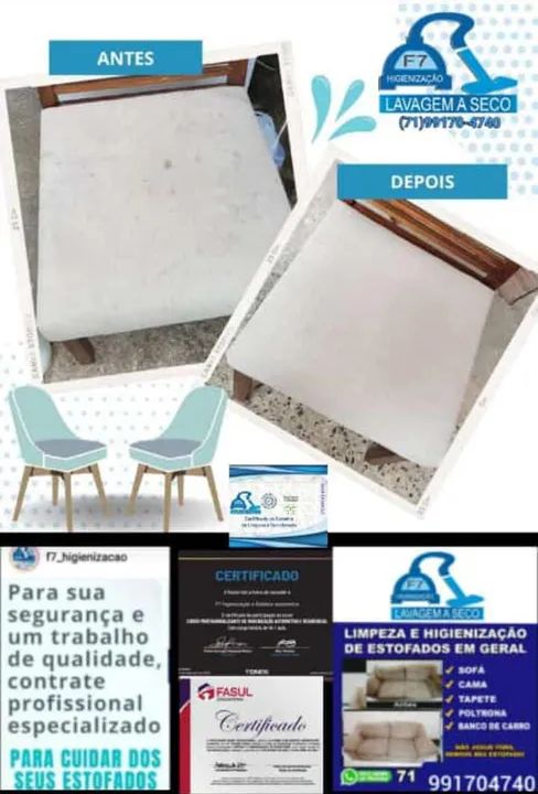 Limpeza e Higienização de Estofados - Devolvendo a Beleza ao Seu Sofá - Foto 3
