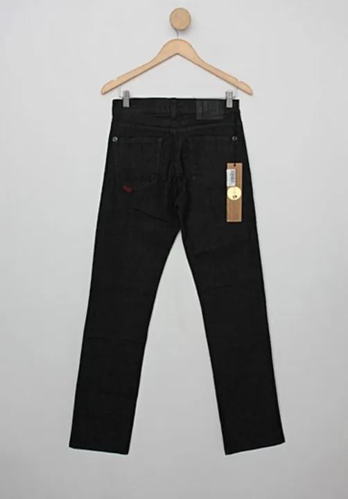 CALÇA DE SARJA ELLUS MASCULINA PRETA RETA - Foto 4