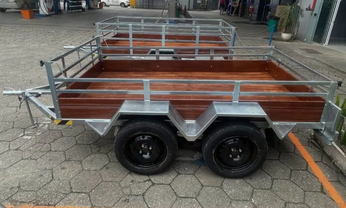 #*CARRETINHA DUPLO EIXO 2.50C x1.40L*#  - Foto 4