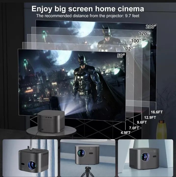 Projetor BETTDOW 4K Full HD 1080P - Foto 3