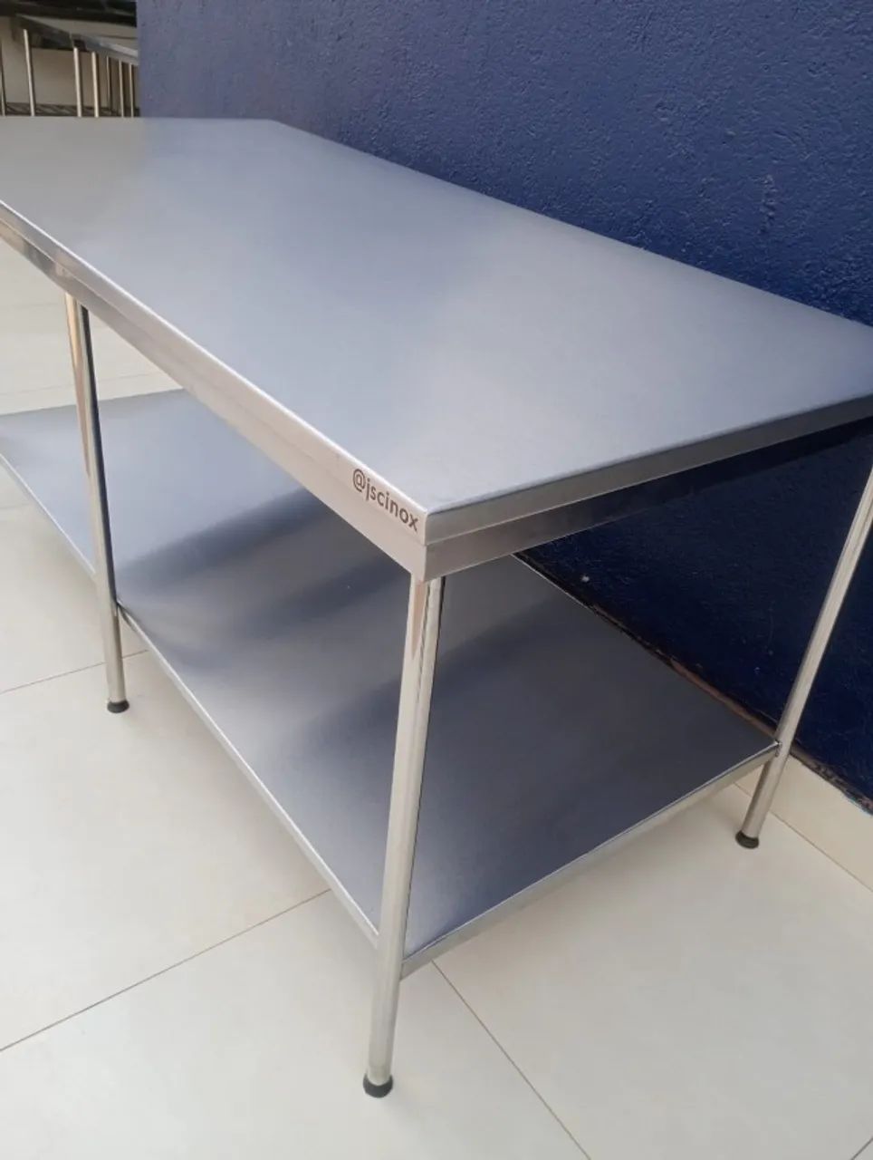 Mesa 1.80x0.80 em aço inox  - Foto 2