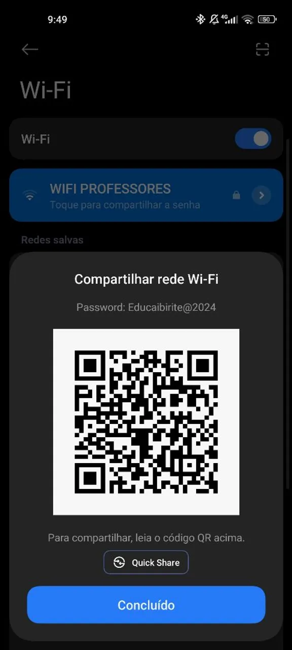 Compartilhamento Wi-Fi - WIFI PROFESSORES