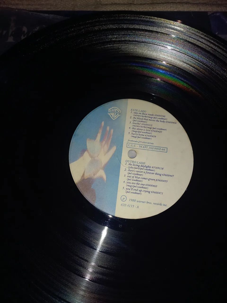 Disco de vinil (SEM CAPA) do A-Ha - Stay on These Roads - Foto 2