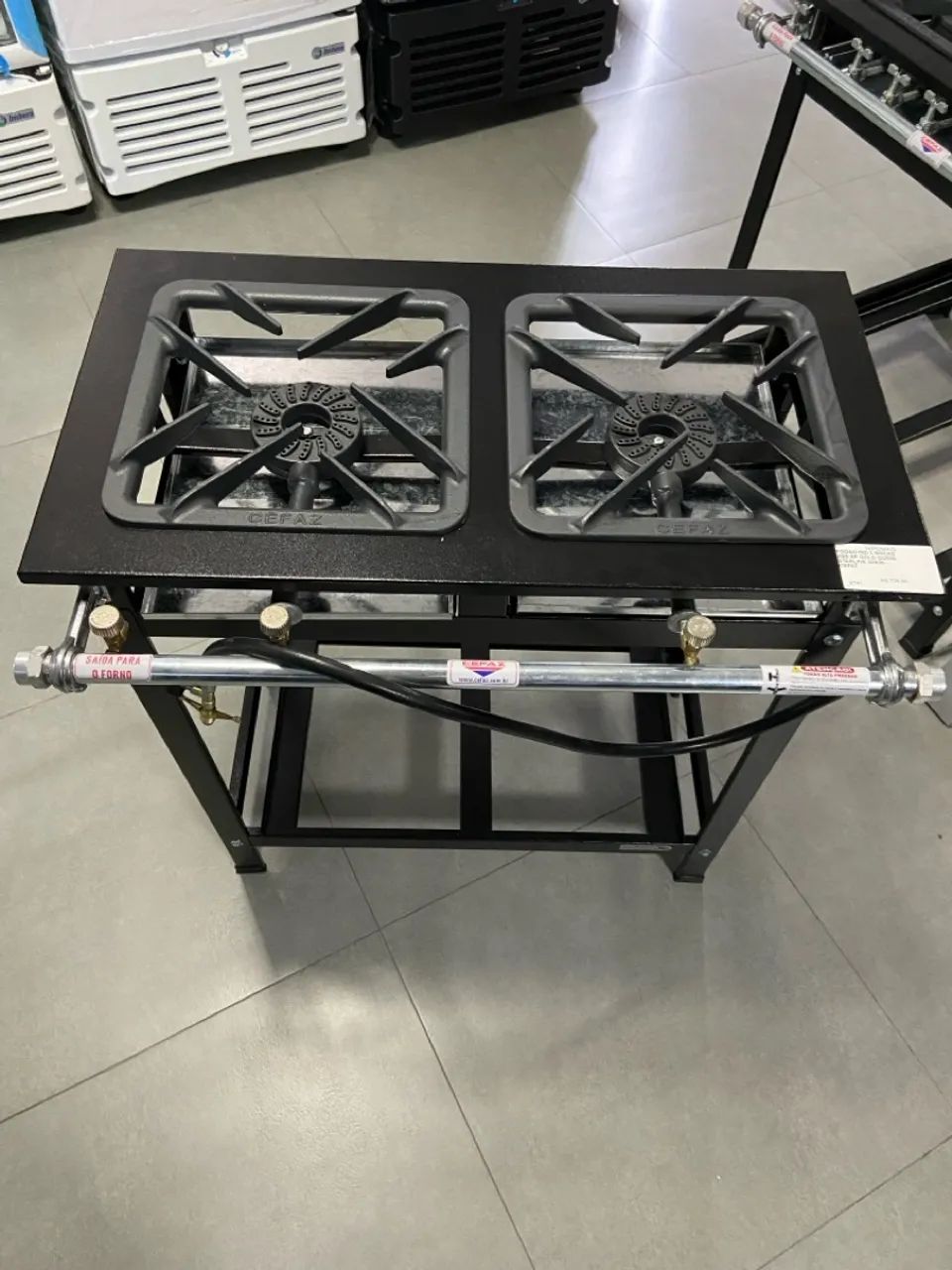 FOGÃO INDUSTRIAL 2 BOCAS 2QS AP GOLD QUEIM. STARLINE 30X30 - CEFAZ  - Foto 3