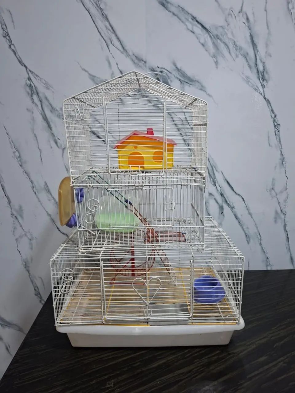 Gaiola para hamster 2 andares com acessórios - Ótimo estado