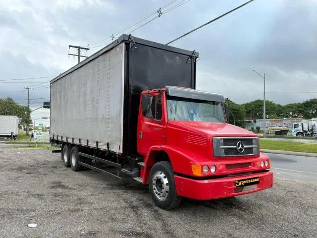 mercedes benz mb 1622 ano 2002 truck 6x2 com sider 8.70m