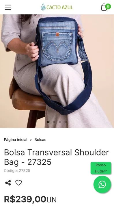 Bolsa jeans  SEMI-NOVA - Foto 6