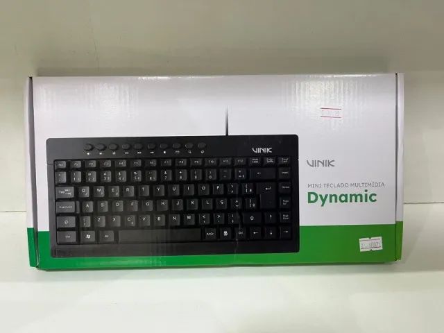 Mini Teclado Usb Multimidia Dynamic10 Abnt2 Cabo 1.8m - Vinik Loja Coimbra Computadores