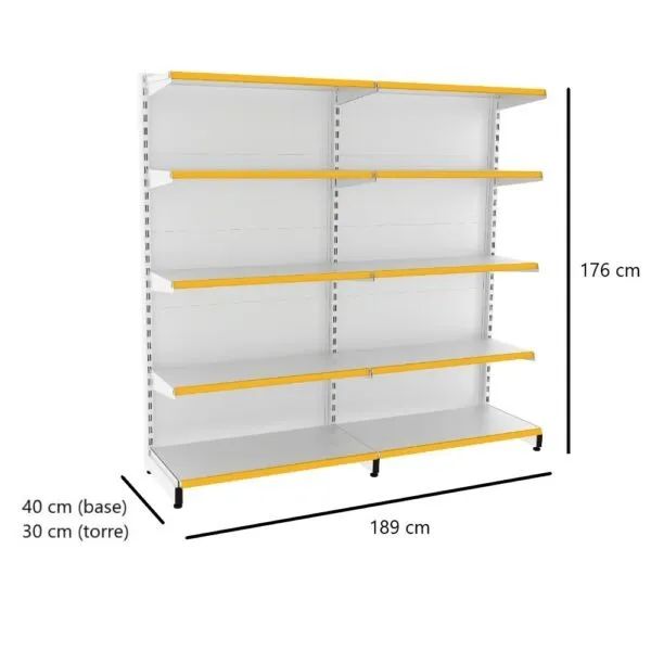 Gondolas de parede centro nova direto da fabrica para o seu deposito - Foto 2