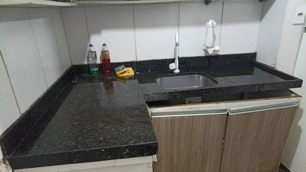 Bancada de cozinha em mármore 