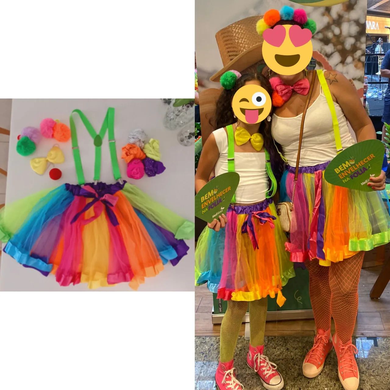 Fantasia de palhaça infantil linda