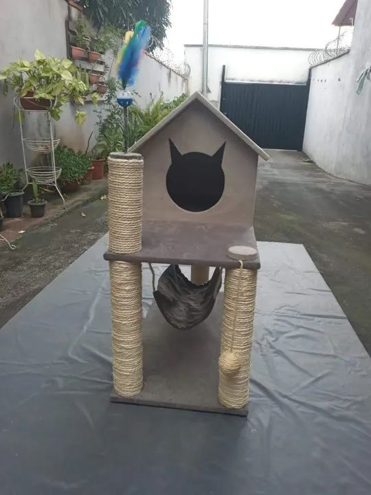 Casa para gato com arranhador - Foto 3