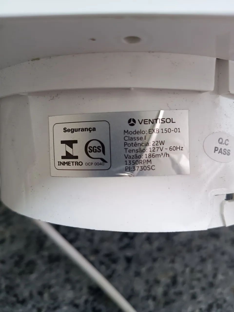 Vendo Exaustor para Banheiro 15cm Bivolt EXB 150 Ventisol, 127Volts, novo. - Foto 5