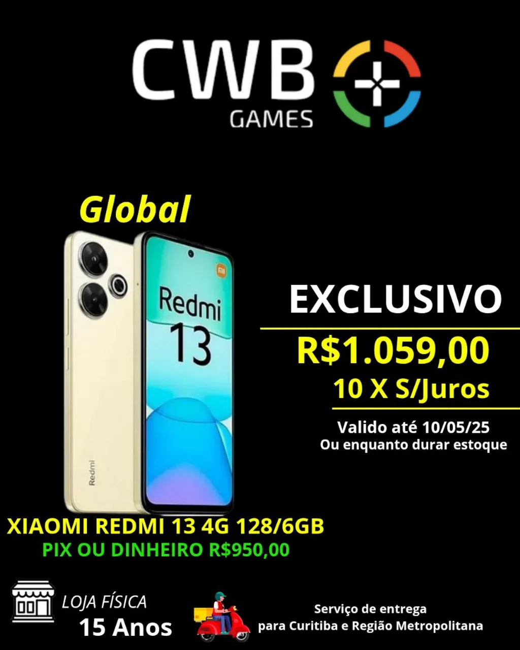 Redmi 13 128/6GB Global Loja Fisica