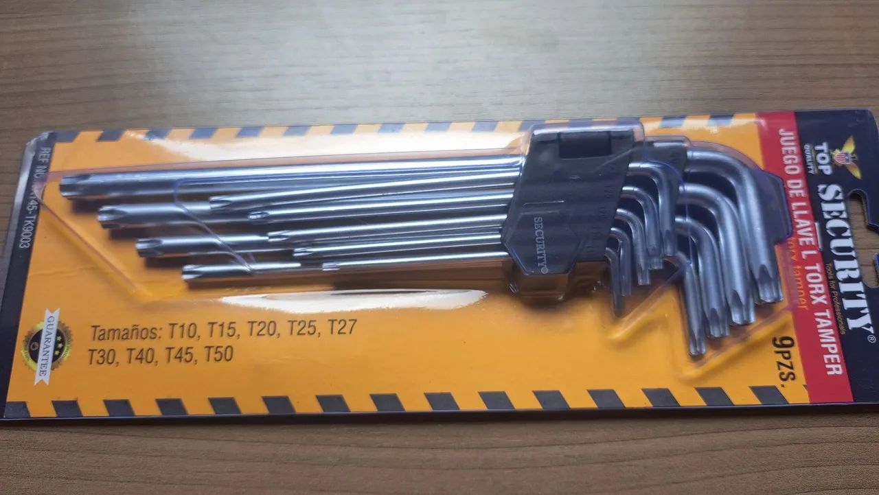 Chave Torx L SECURITY 9 peças!!! - Ferramentas de Construção