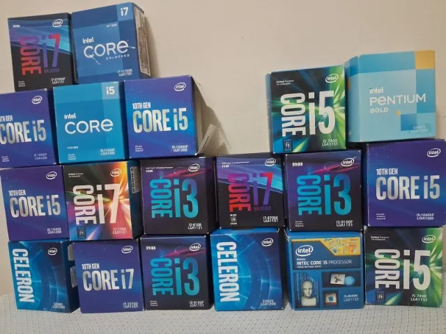lote caixas vazias embalagens processadores intel lga 1151 1200