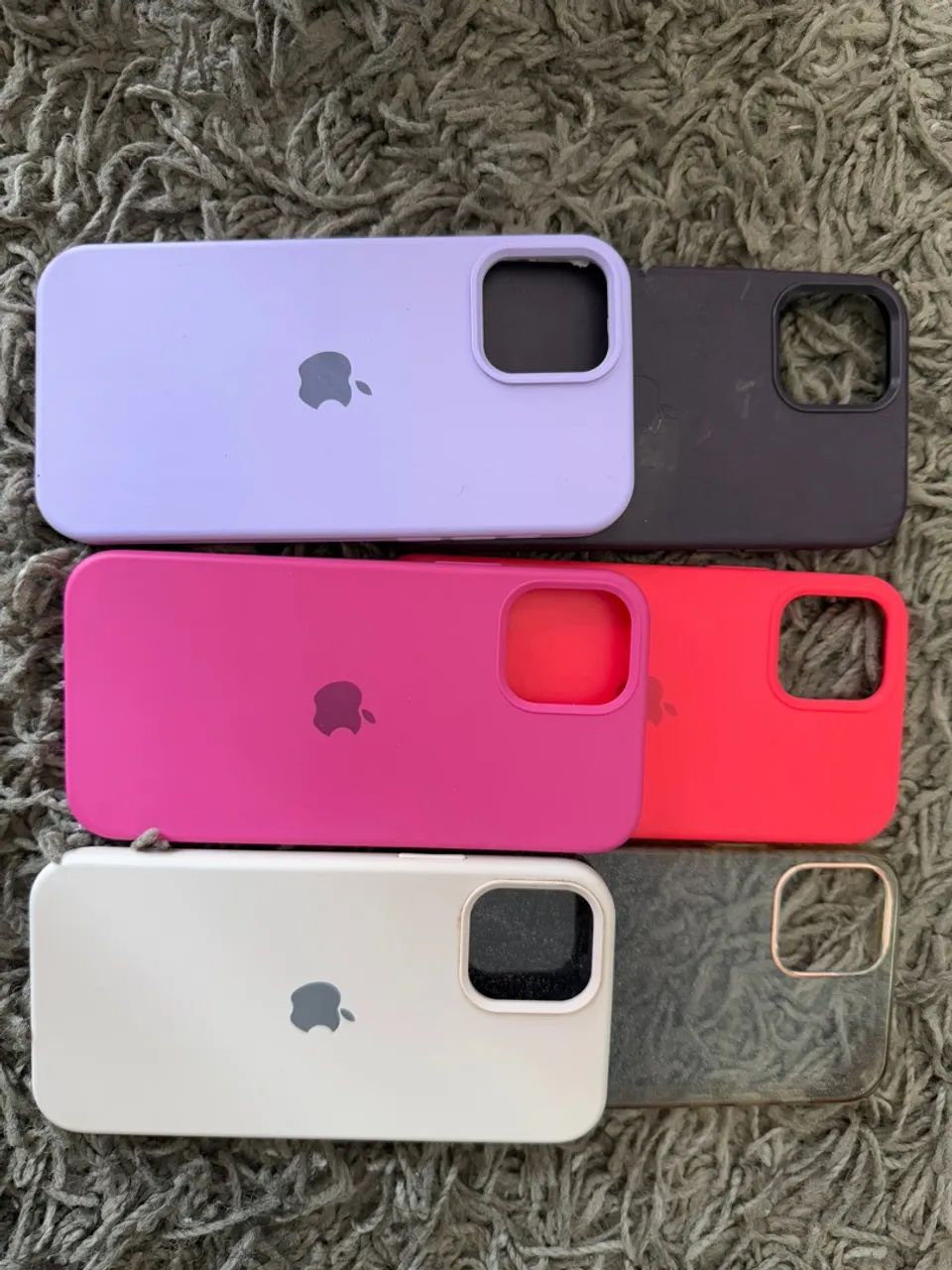 Capas de Silicone para iPhone - Diversas Cores 6 unidades 