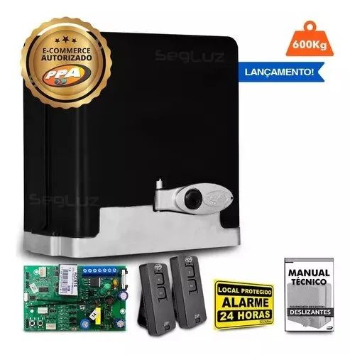 Motor de Portão Eletrônico Ppa 600 kilos, 10 seg, instalado