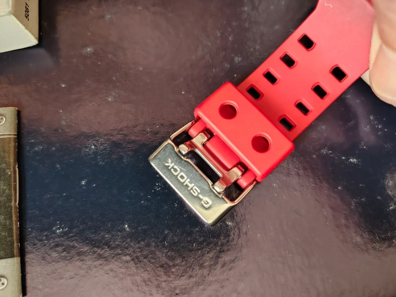 Relógio Casio G-Shock GA-100B-4A Vermelho - Foto 4