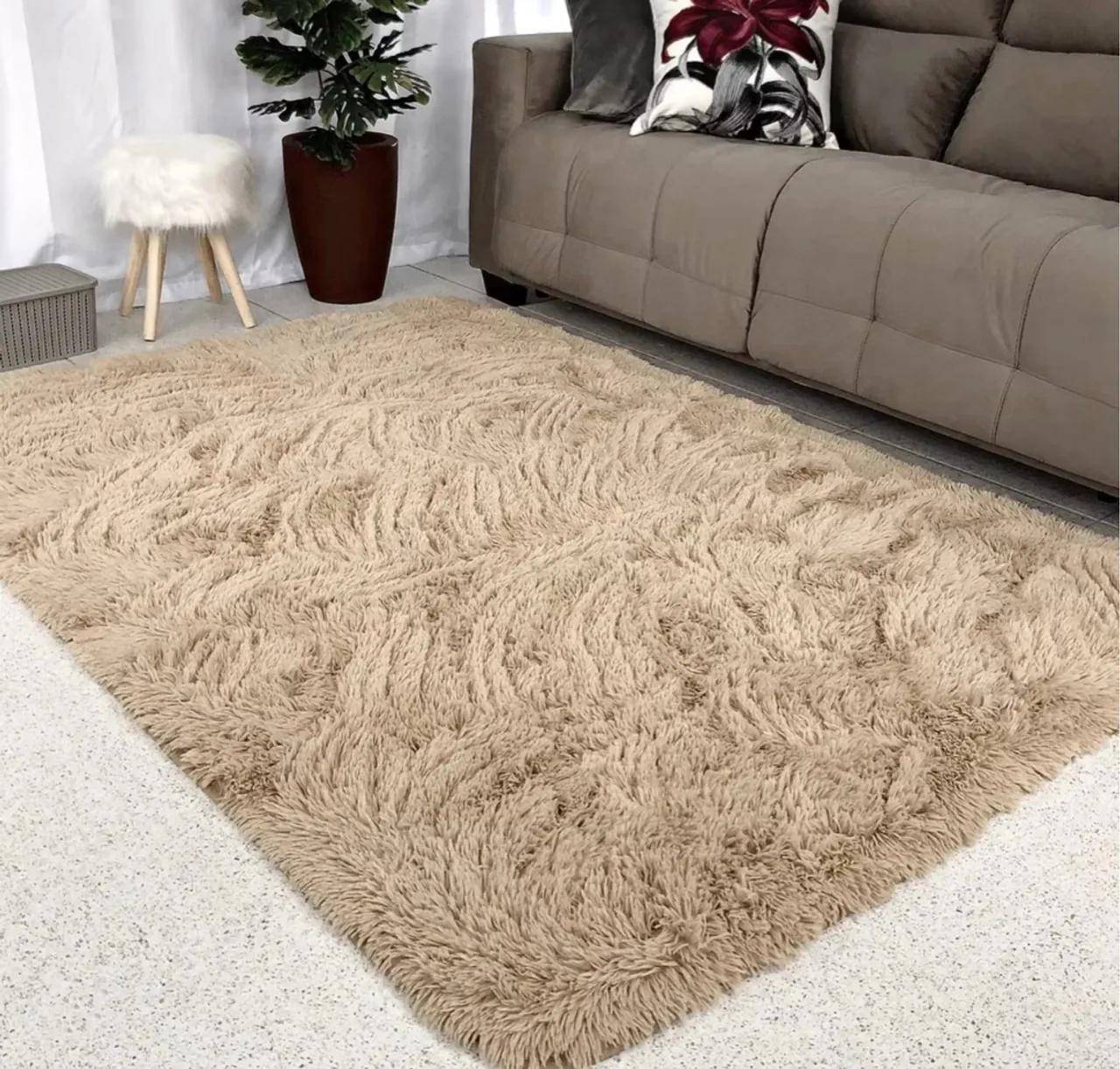 Tapete Shaggy Peludo Confortável - Decore sua casa!