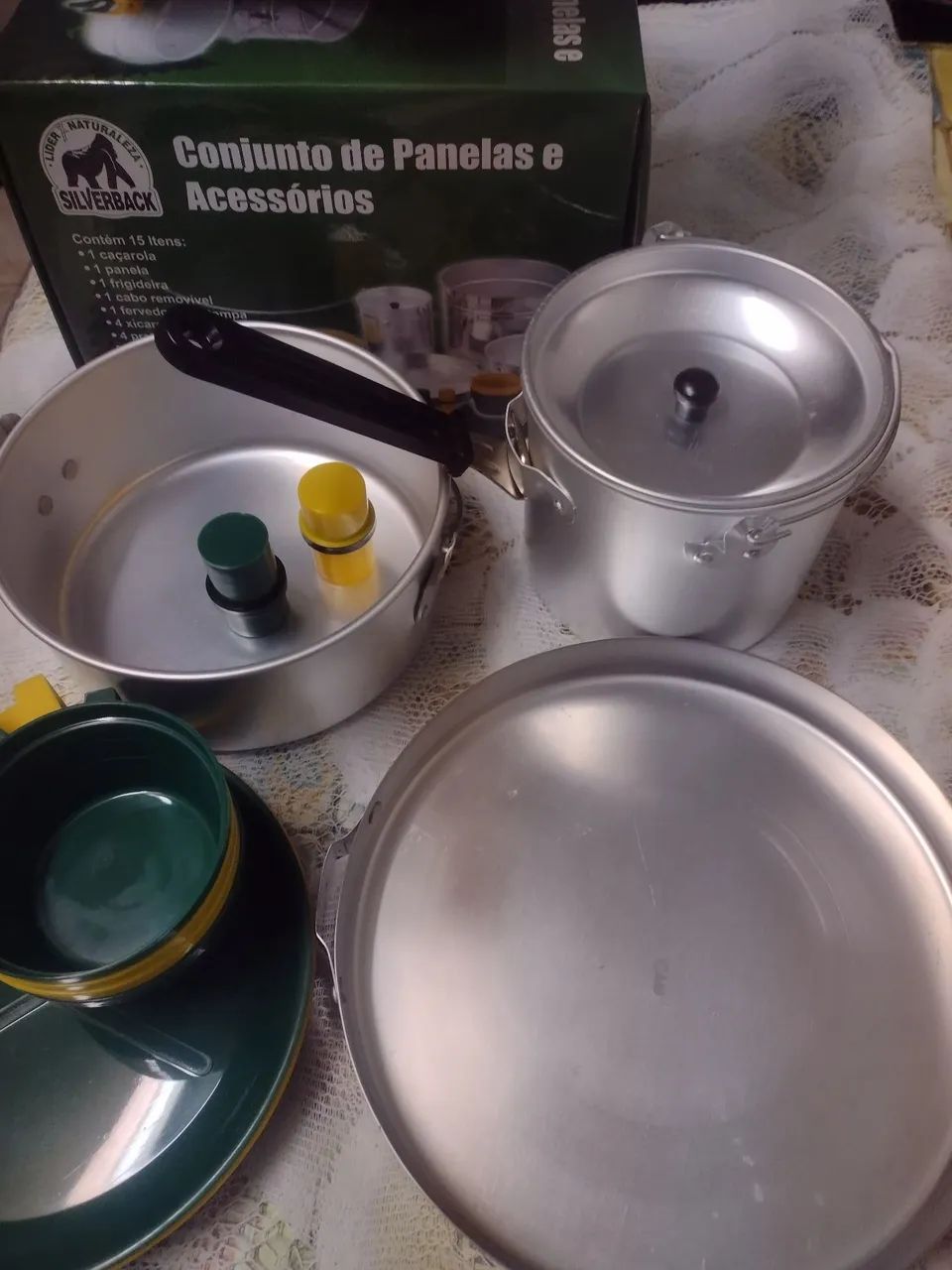 Conjunto de Panelas e Acessórios para Camping - Foto 3