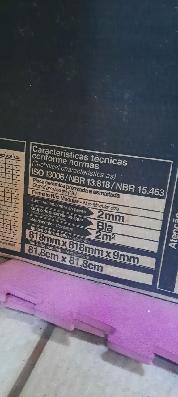 14 caixas de Porcelanato biancogres 82x82 - Foto 3