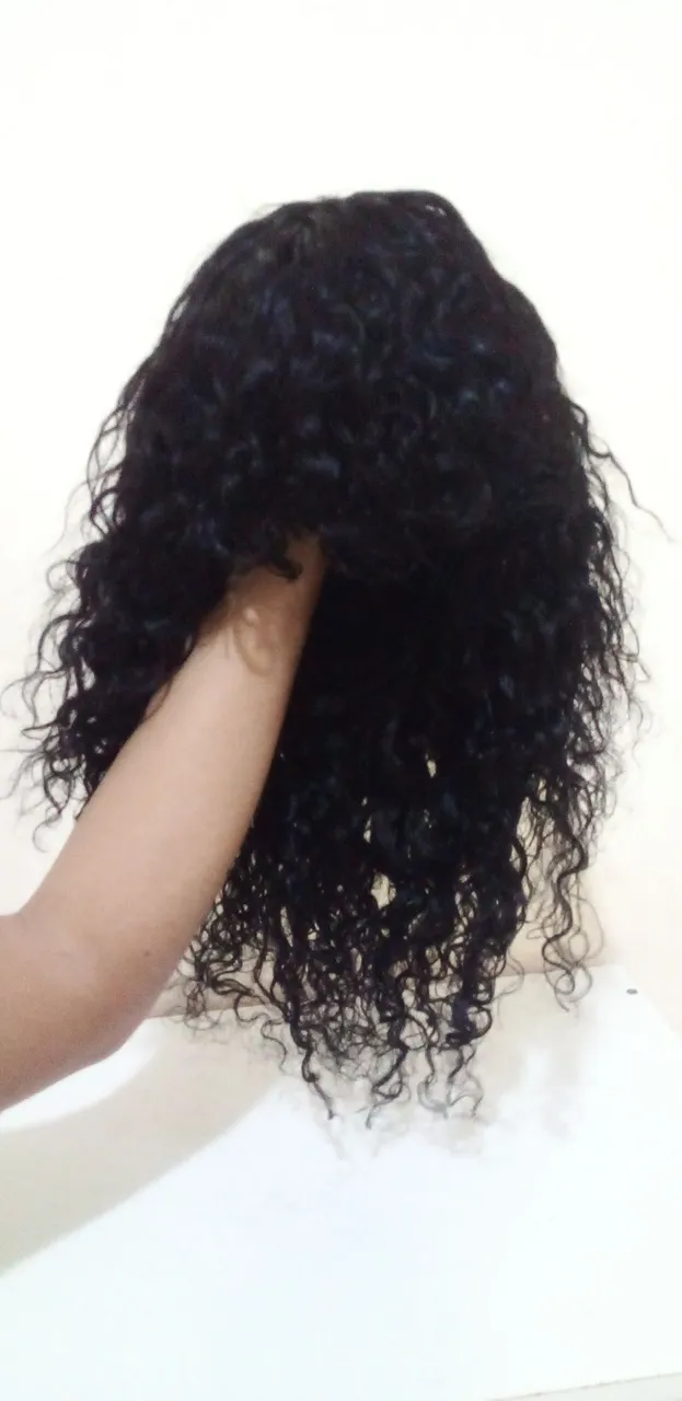 Peruca Afro Cacheada e lisa