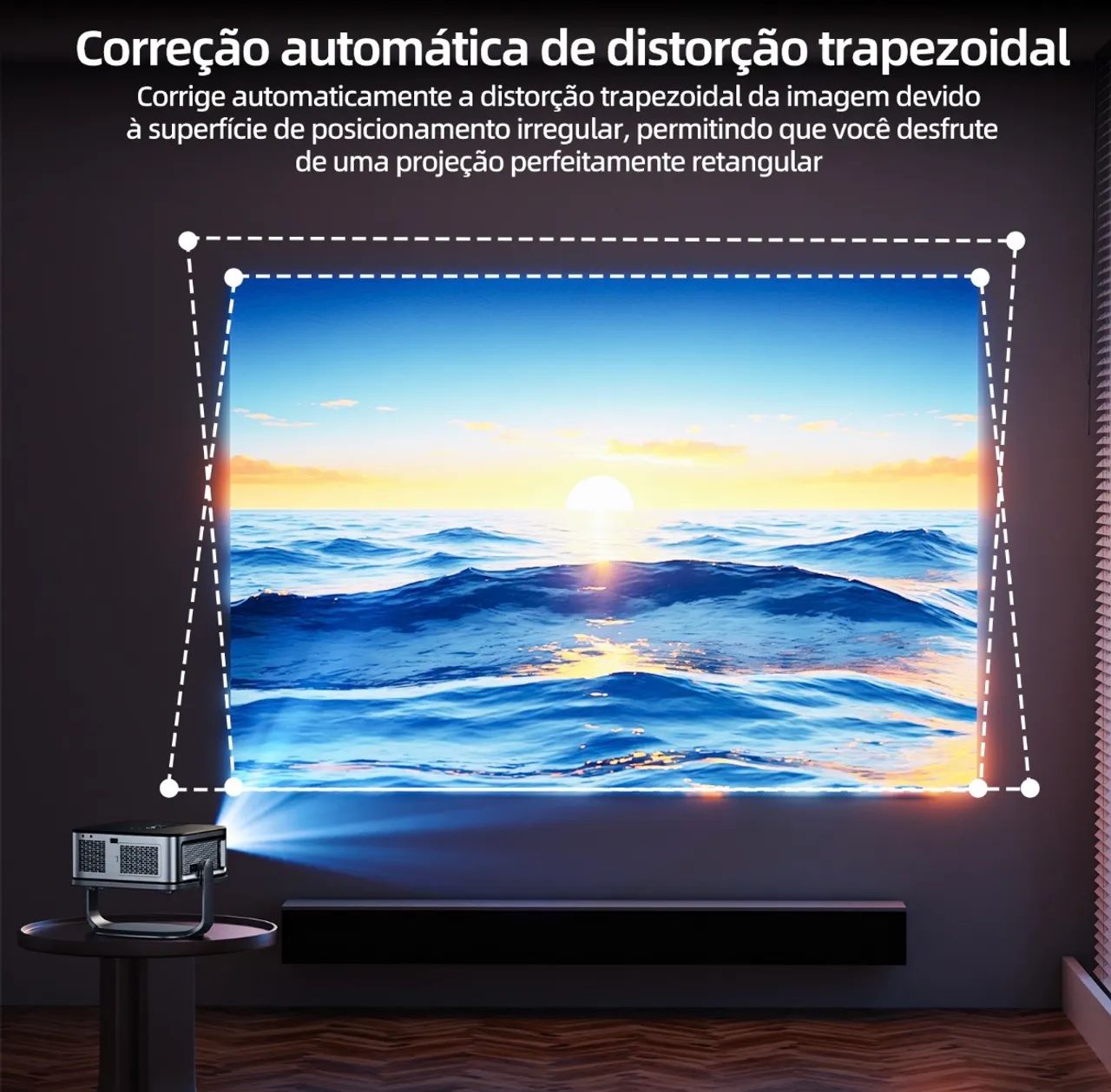 Projetor Profissional 4k 1080p Full Hd Wifi 16000lm - Foto 5
