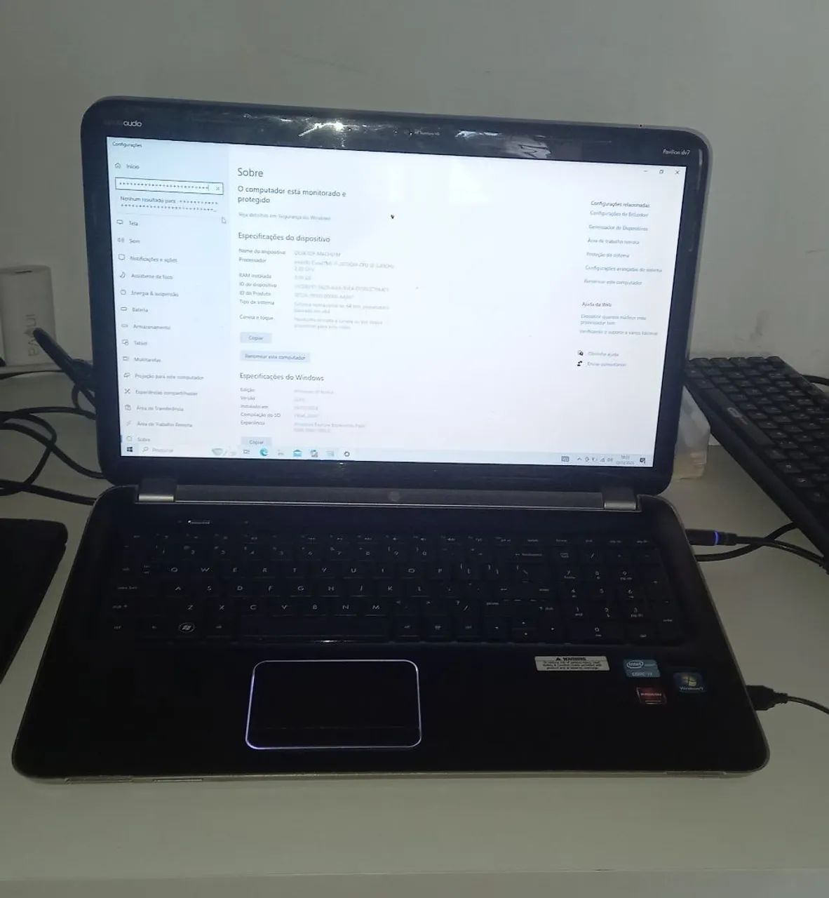 Notebook HP Pavilion dv7