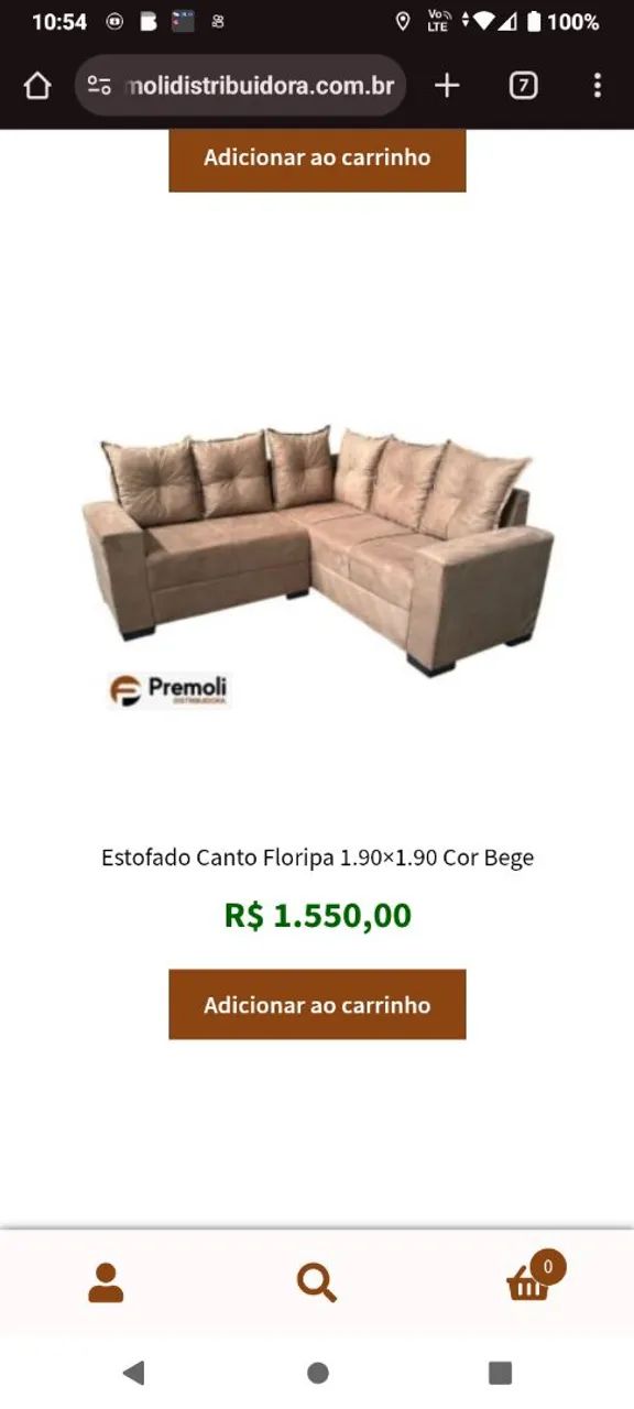 Sofá de canto a partir de 860 a vista 
