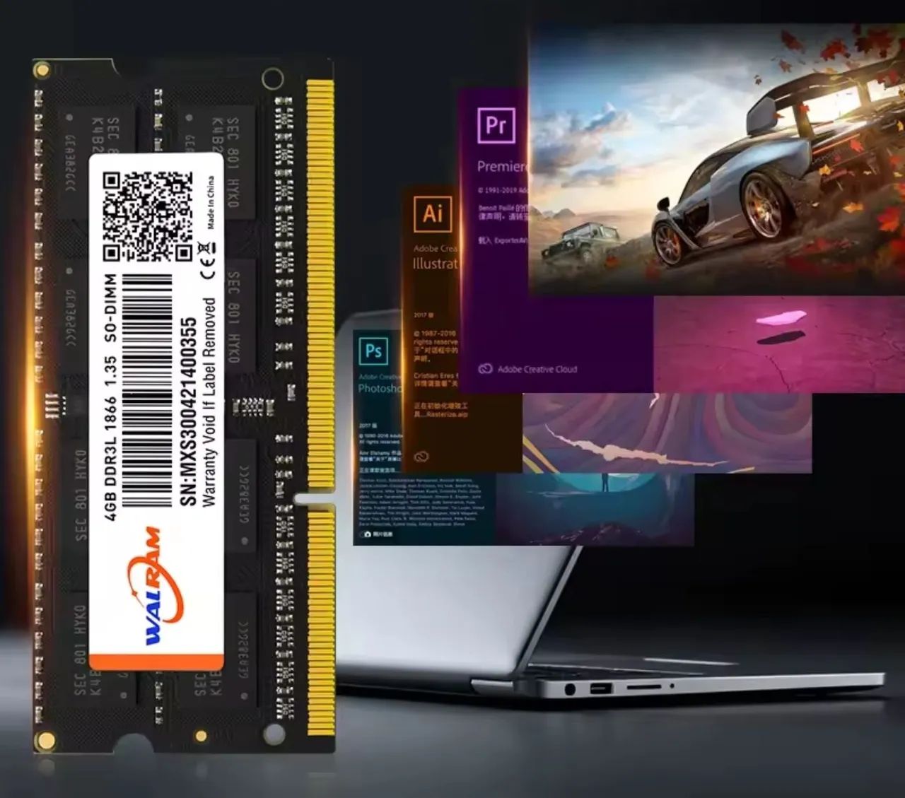 Memória ram DDR4 8gb 2666mhz walran notbook 