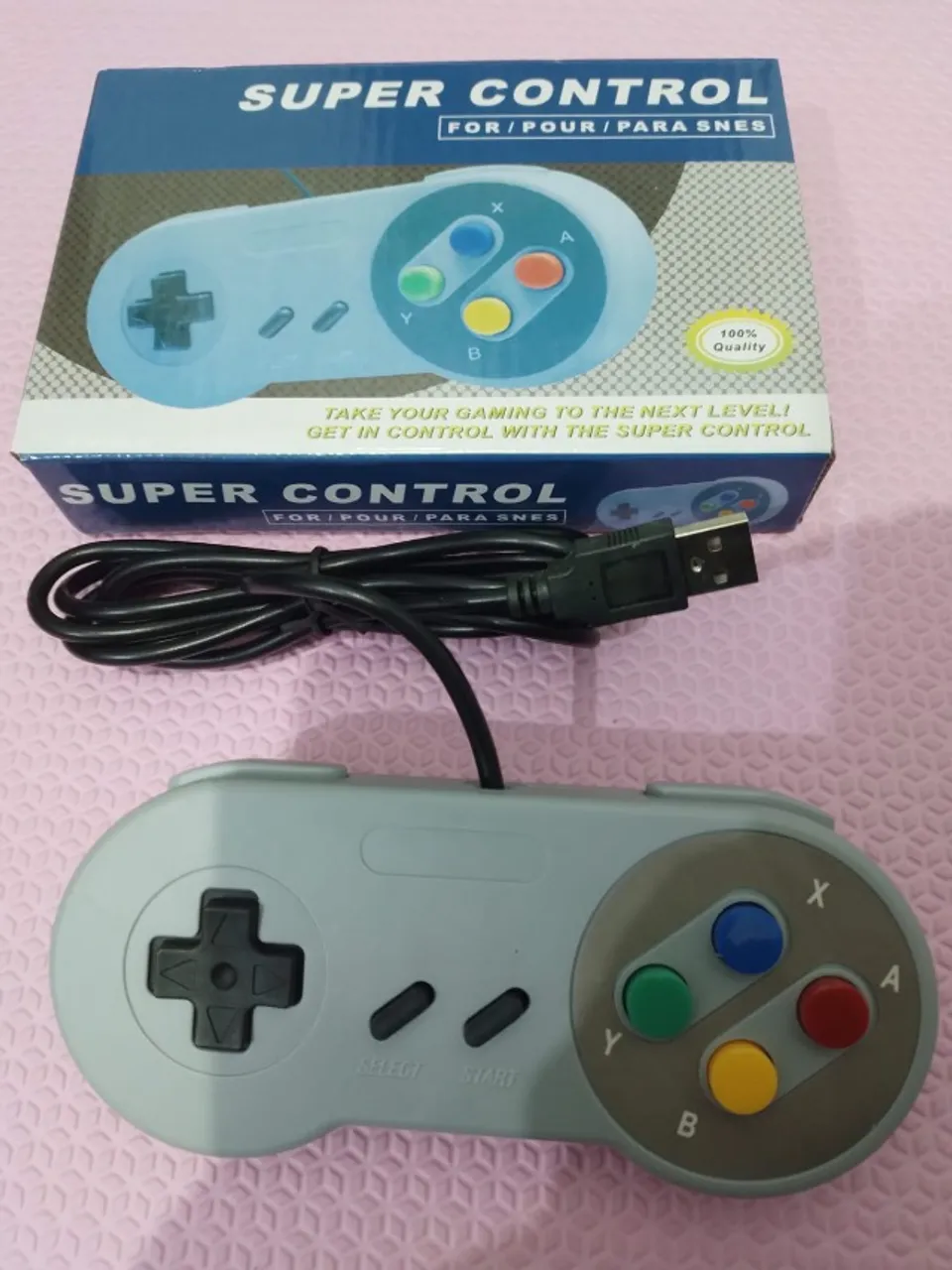Controle USB Modelo SNes p/PC e TV Box