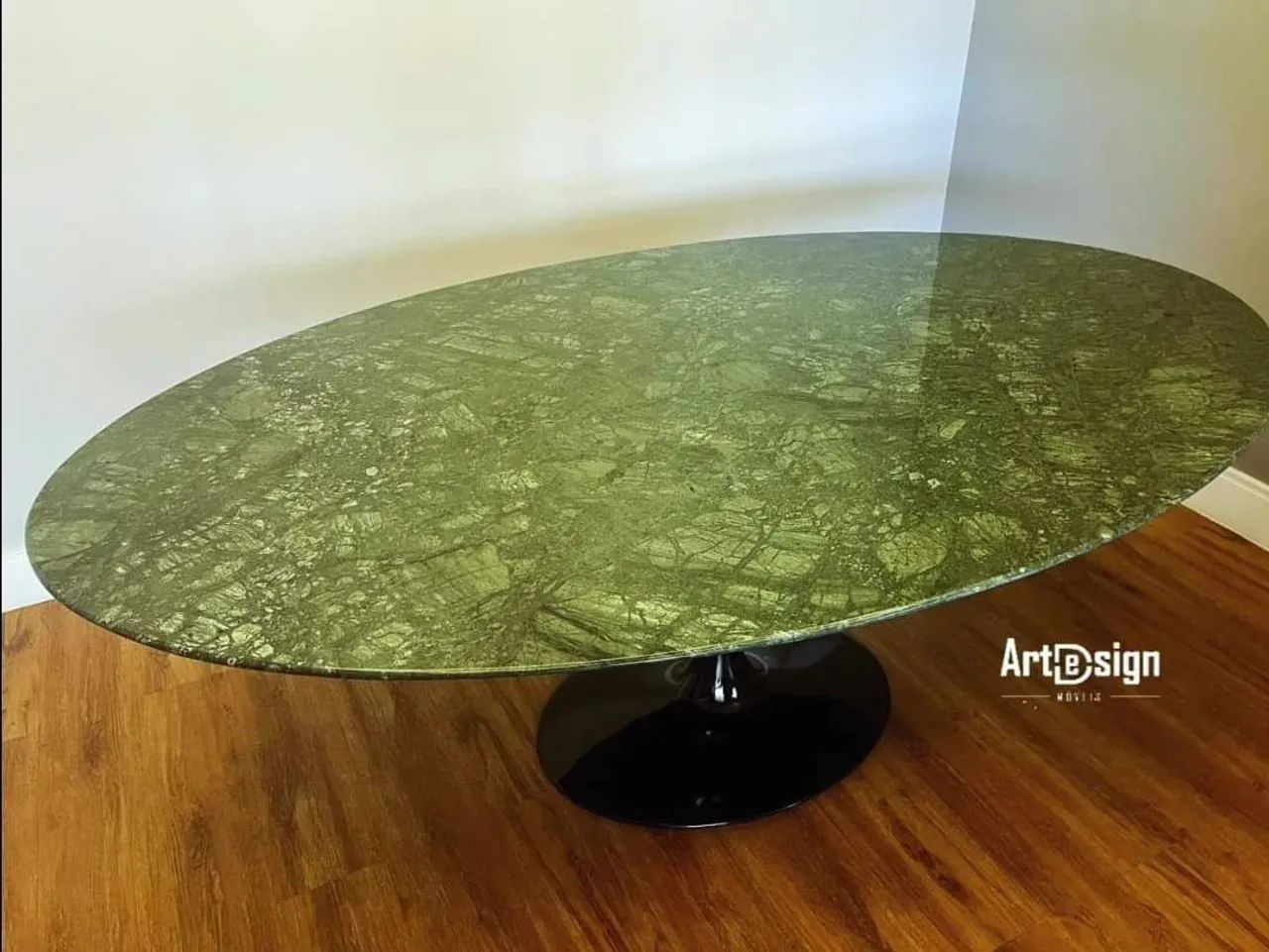 Mesa saarinen mármore verde guatemala - Foto 4