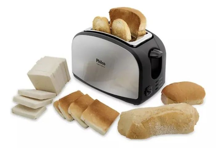 Torradeira Philco French Toast Inox - 900w preto/inox 110v - Foto 3