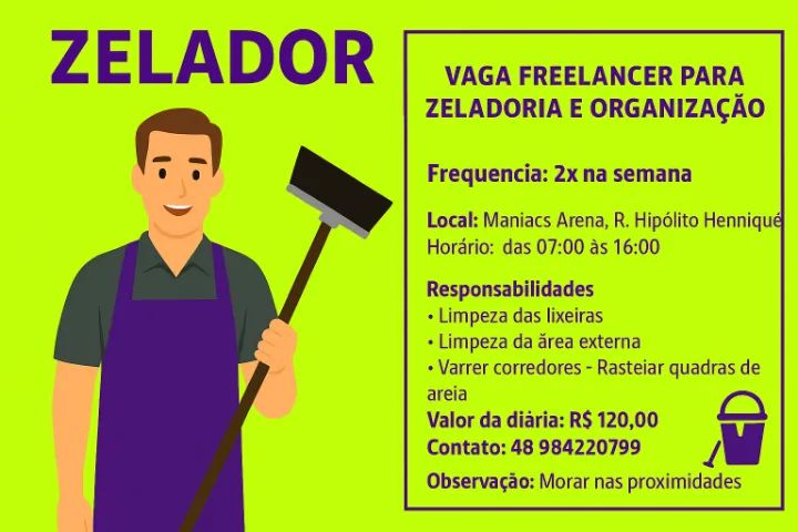 FREELANCER PARA ZELADOR  