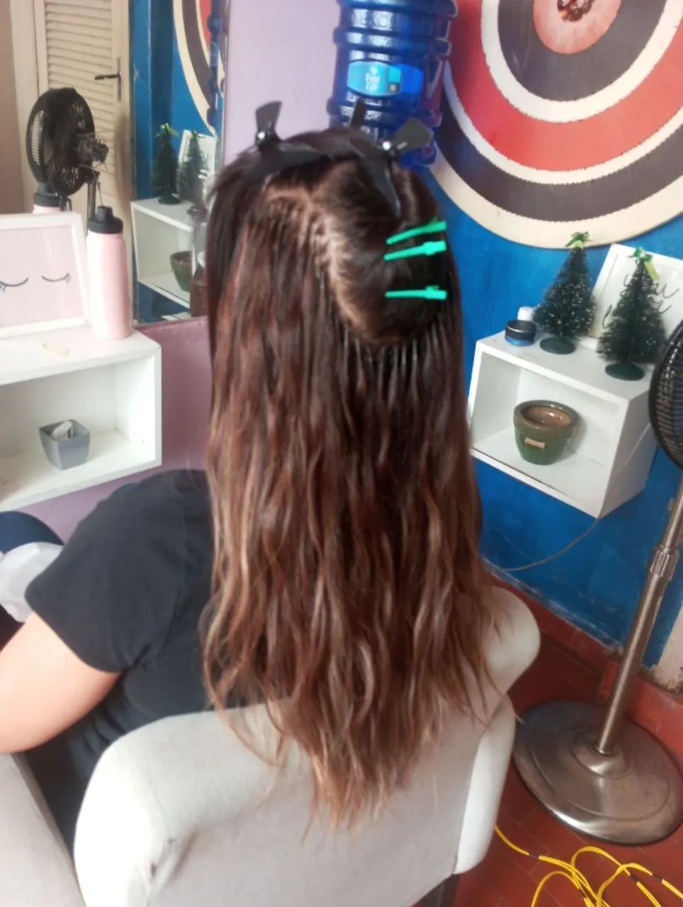 Colocação de mega hair 