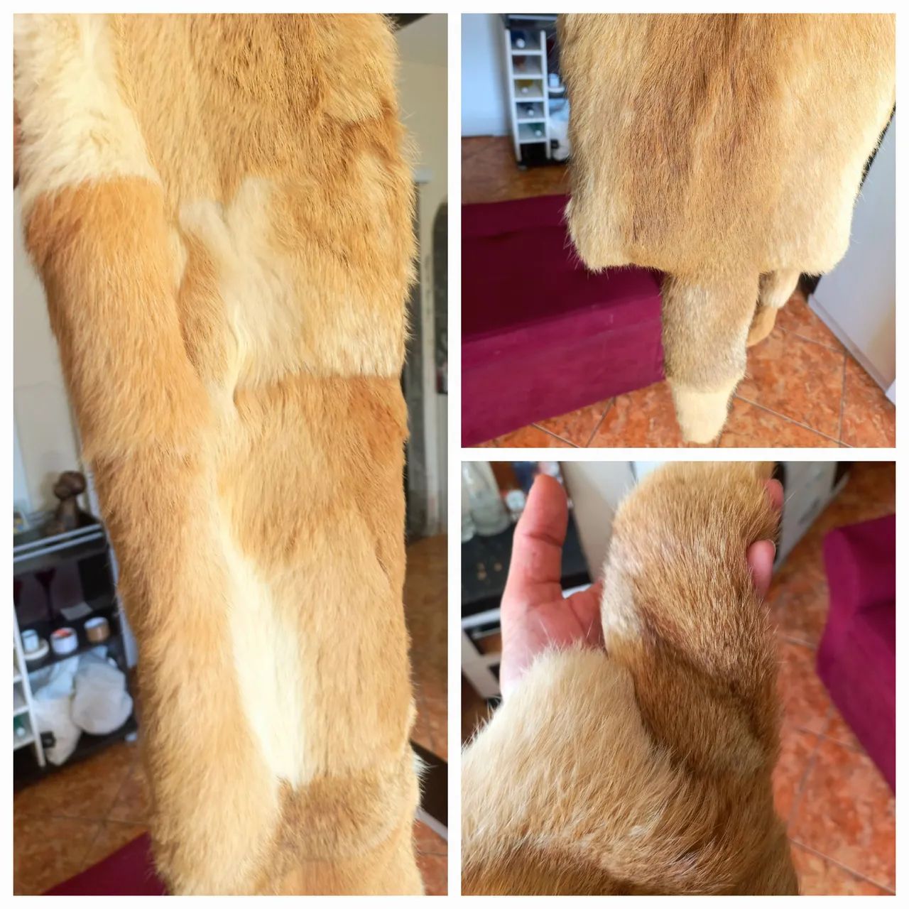 Estola de pele com 2 caldas - Foto 5