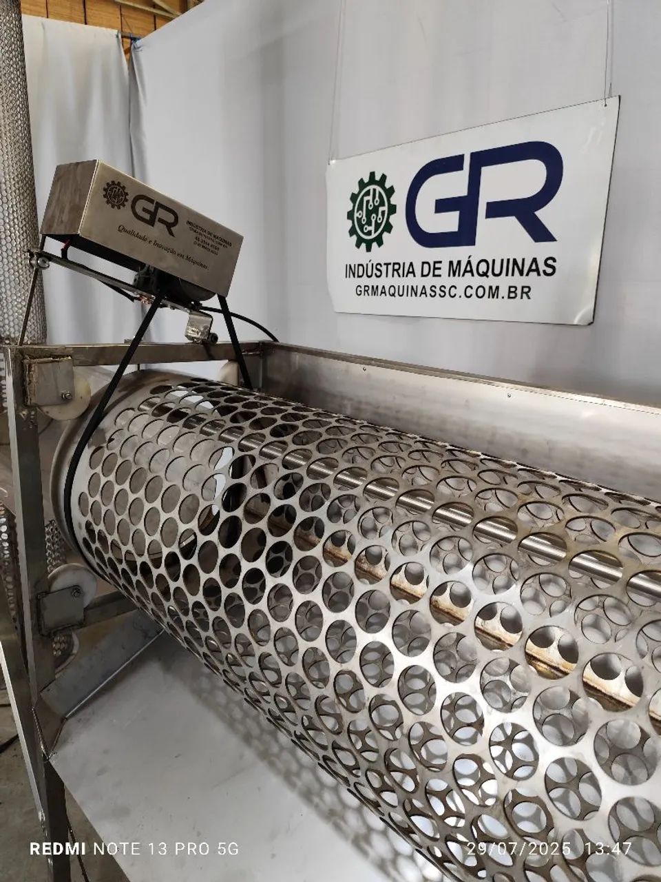 Máquina para classificar ostras 
