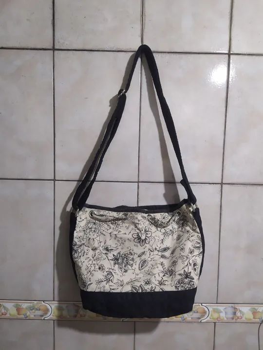 Bolsa de ombro floral - Foto 2