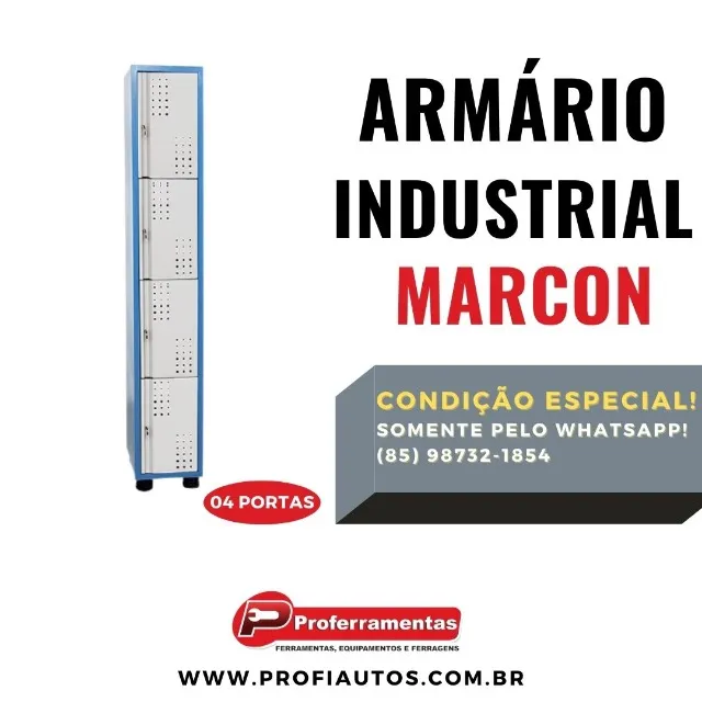 Armário industrial 4 portas