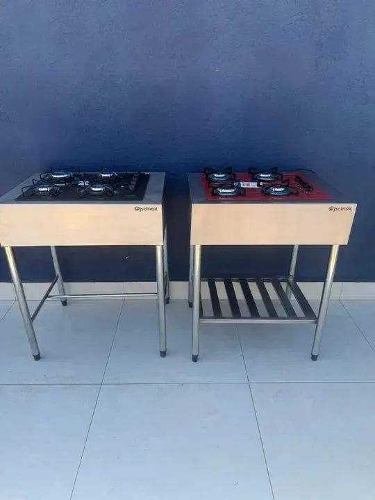 Fogão cooktop com suporte inox.... - Foto 2