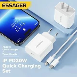 Carregador iPhone PD 20W Original Essager Modelo ES-CD30 Para todos modelos - Foto 5