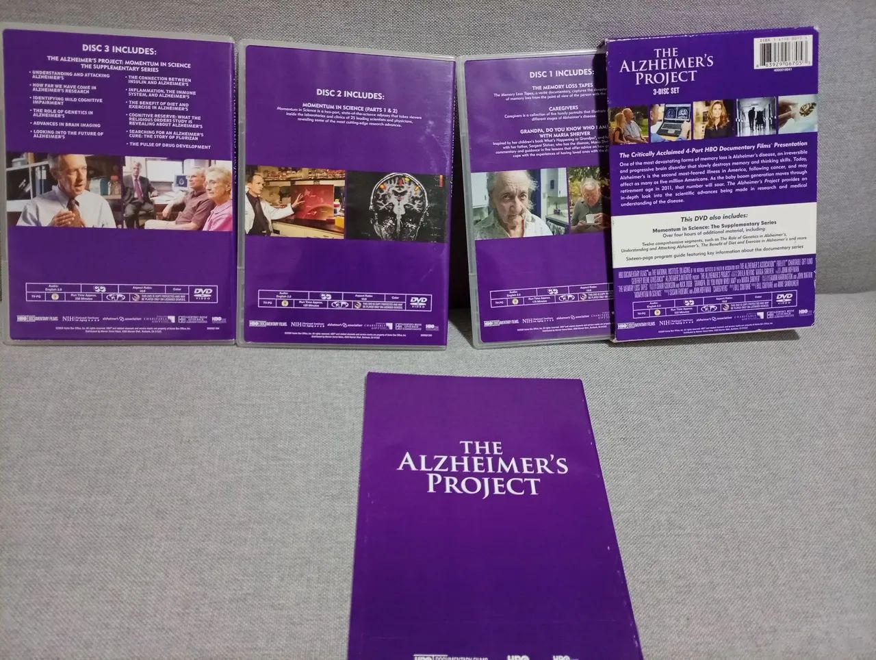 PROJETO ALZHEIMER CONTEM 3 DVDS IMPECÁVEL EM INGLÊS  - Foto 3