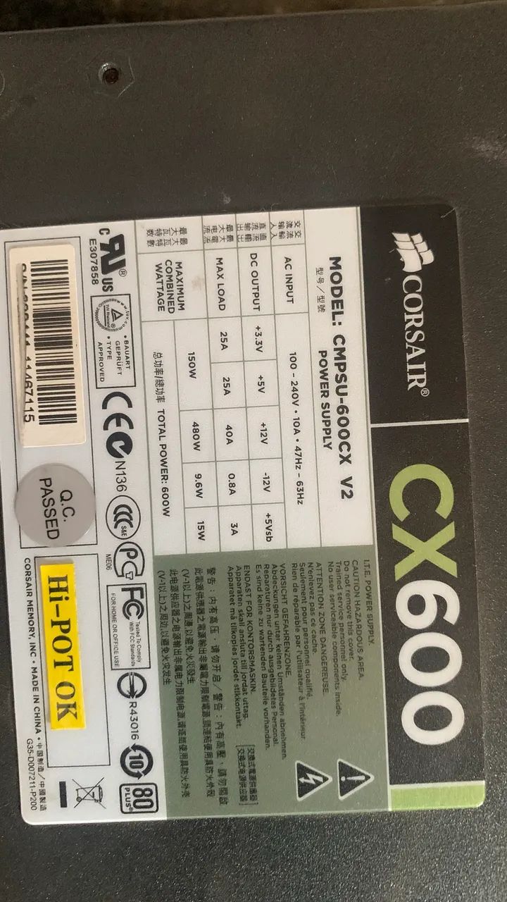 Fonte ATX Corsar - Foto 2