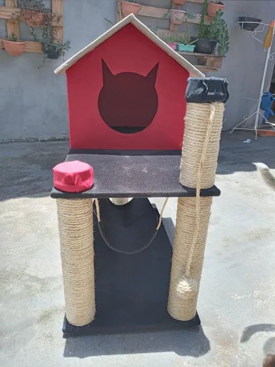 Casa para gato com arranhador - Foto 6