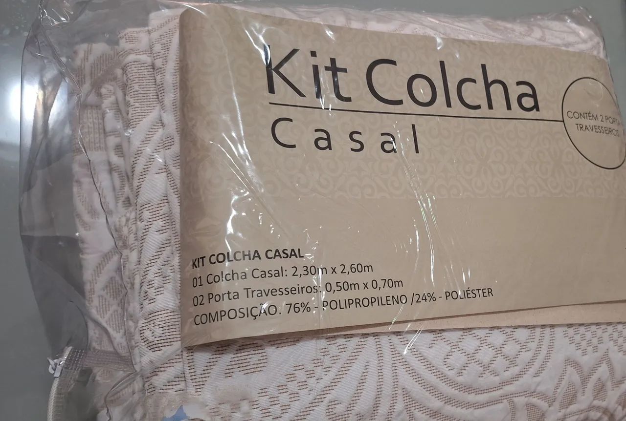 Kit Colcha Casal + 2 porta travesseiros  - Foto 2