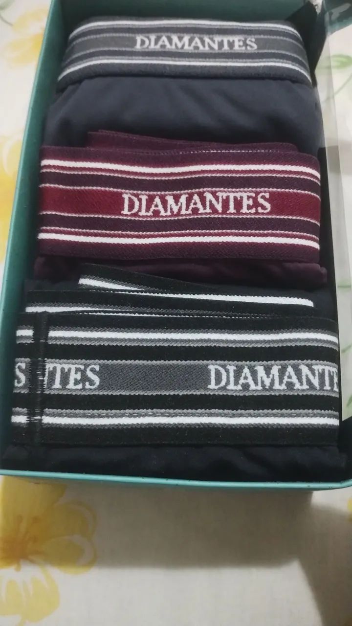 Kit de cueca box diamantes lingerie pra presentear  - Foto 4
