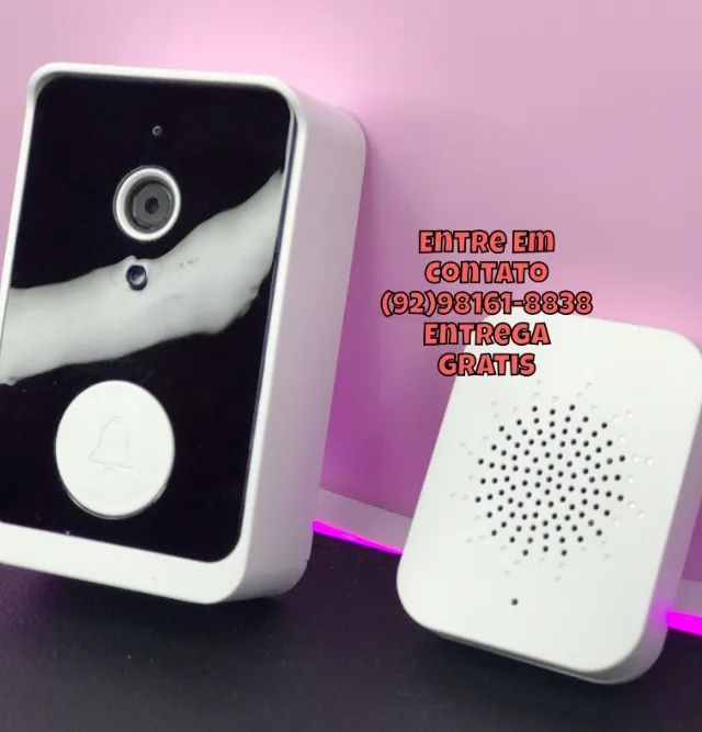 Campainha inteligente visivel com câmera Wi-Fi - Foto 2