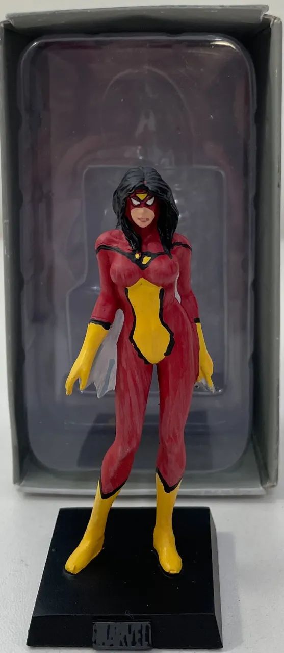 MULHER ARANHA. MINIATURA MARVEL EAGLEMOSS EDIÇÃO 61 (2014).