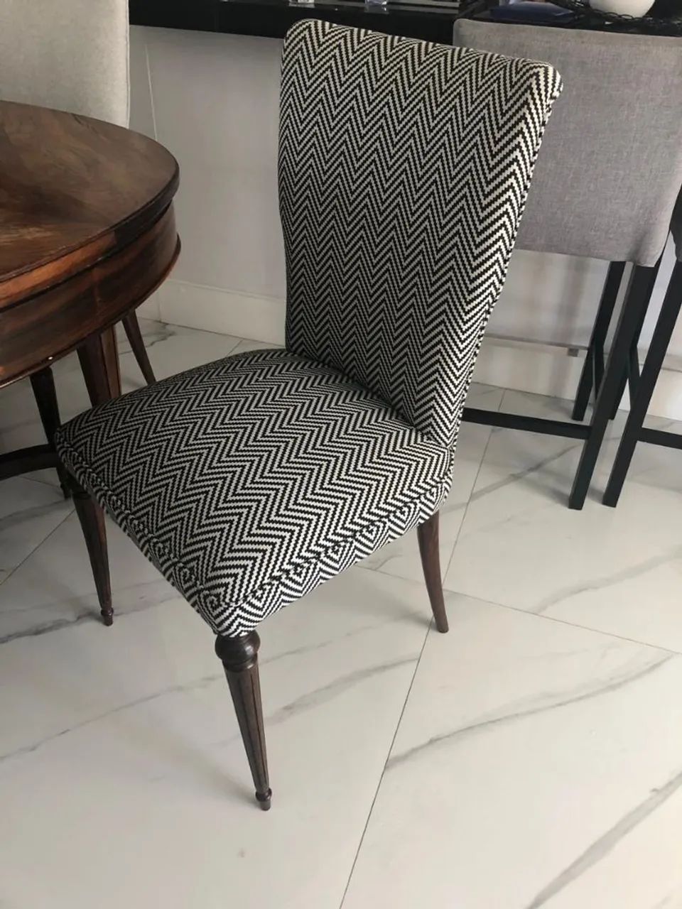 Mesa de jacarandá 1940 + cadeiras - Foto 4